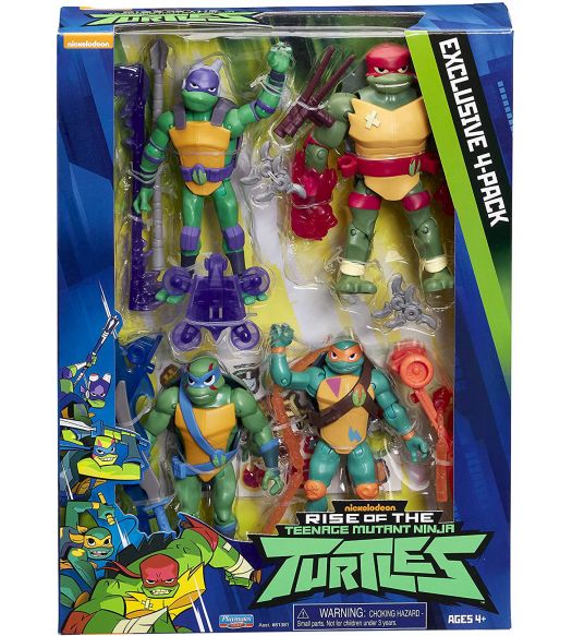 Rise of the TMNT 4” Action Figures Nickelodeon Teenage Mutant Ninja Turtles