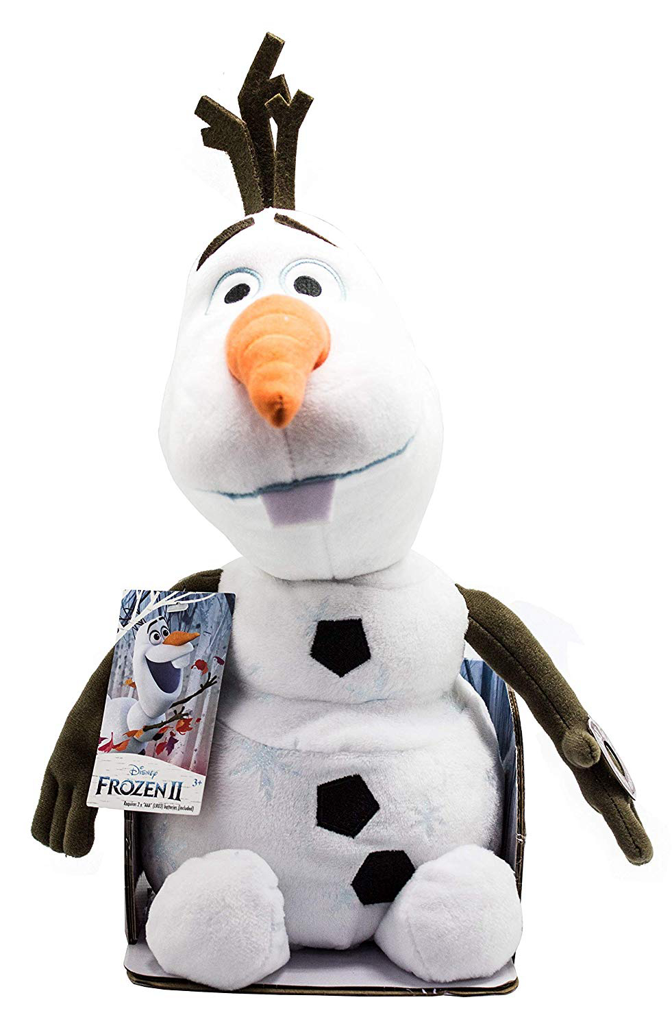 Walt Disney Frozen Movie Olaf Figure Soft Lite Soft Formed Glowing Toy  BOXED