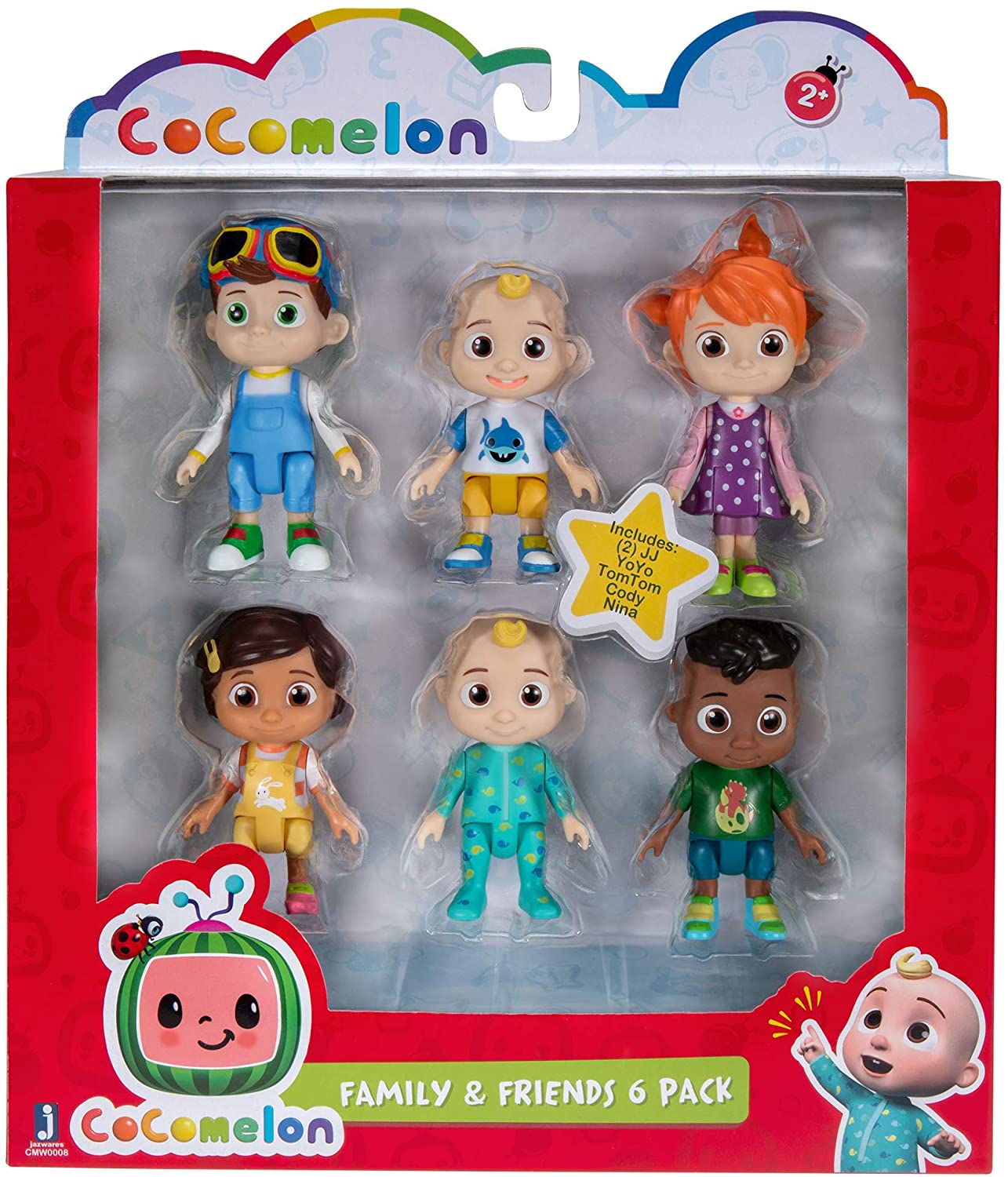 Cocomelon Family & Friends 6 Figure Pack - Stortford Toys