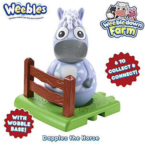 Weebledown Farm Weebles Figure and Base Dapples the Horse