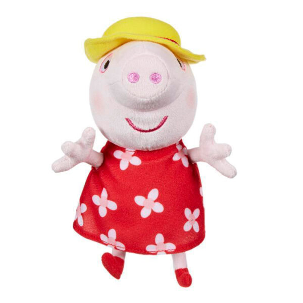 Peppa Pig Supersoft Holiday Plush - PEPPA in sun hat