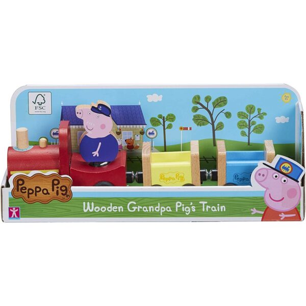 Peppa Pig - Wooden Grandpa Pigs Train
