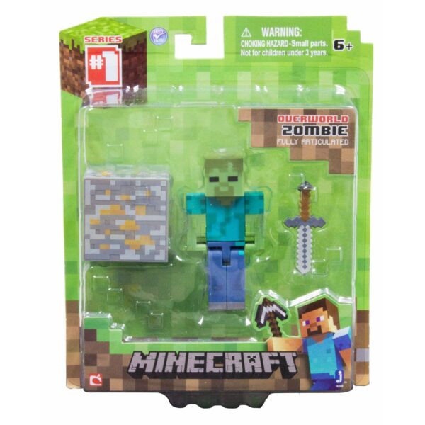 MineCraft 3" Action Figure - ZOMBIE