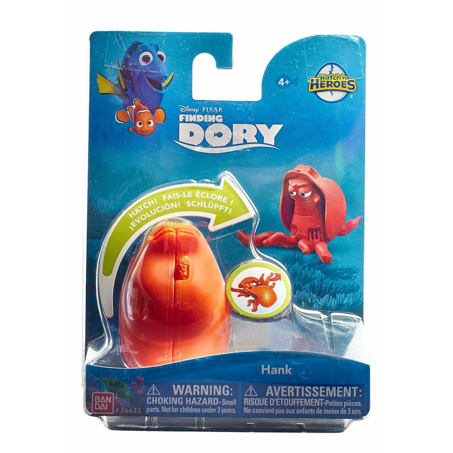 Bandai Finding Dory Hatch N Heroes - HANK