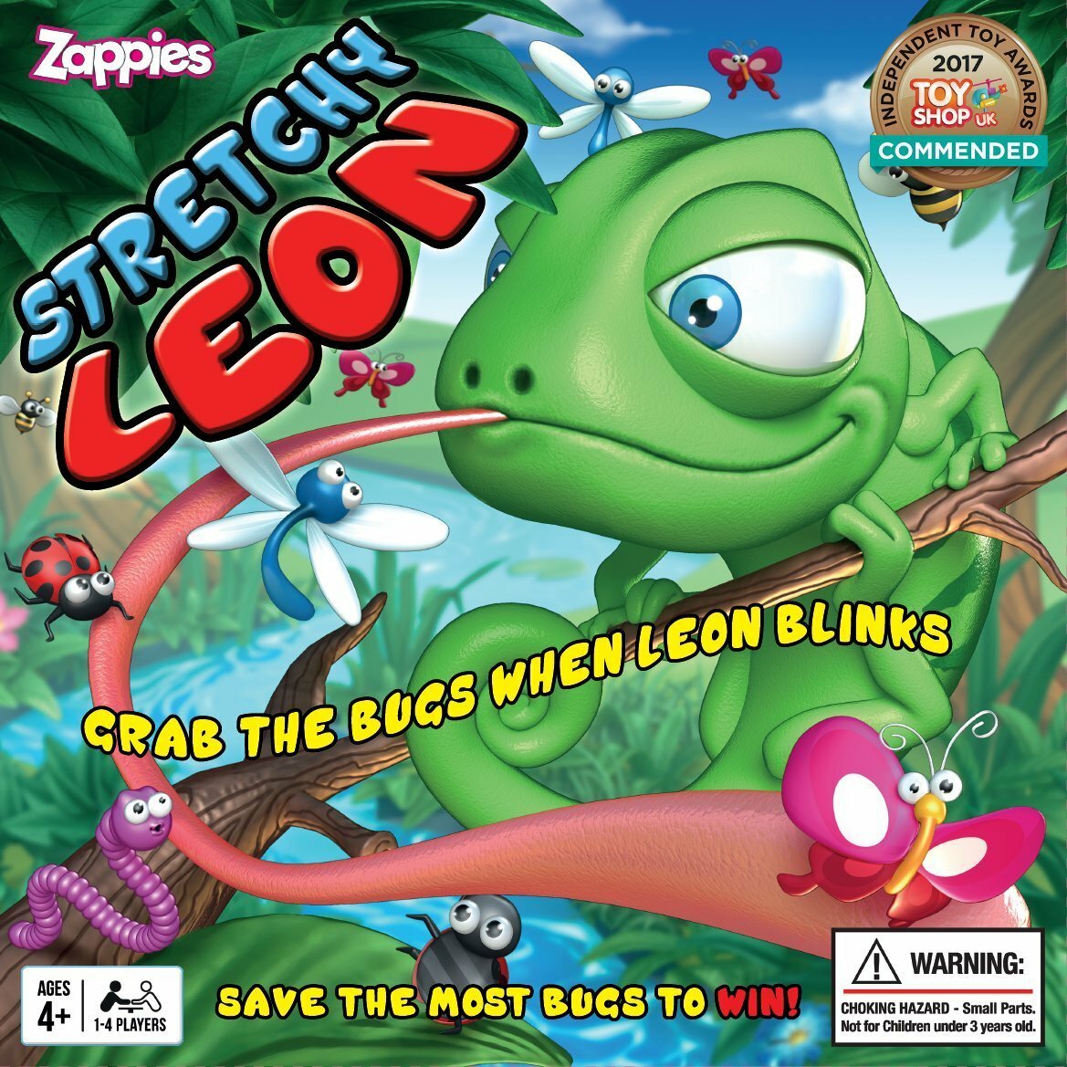 Zappies Stretchy Leon Bug Catching Game