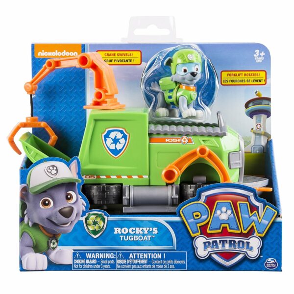 Paw Patrol Vehicle + figure - ROCKY'S TUGBOAT