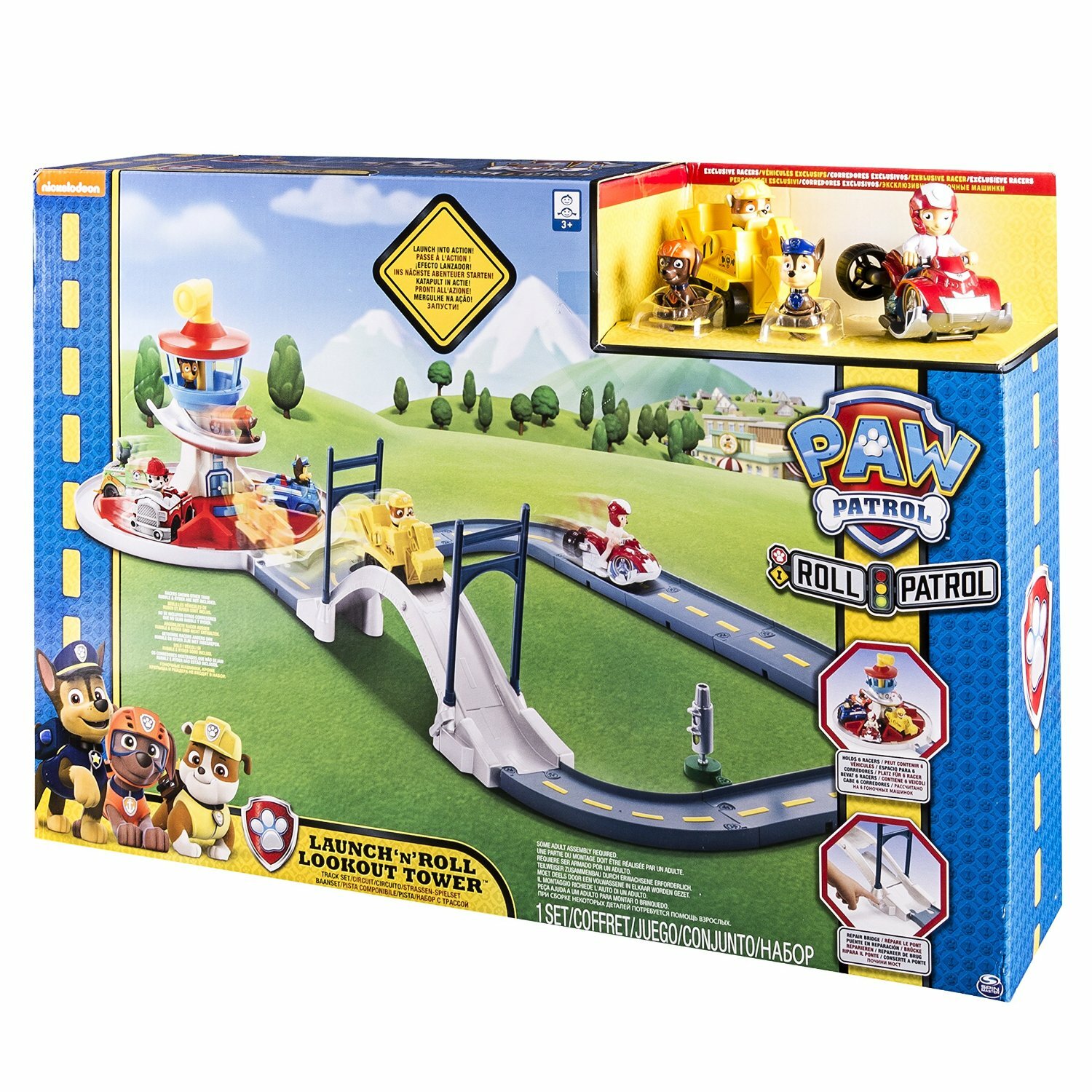 Paw Patrol Launch 'n Roll Lookout Tower Track Play