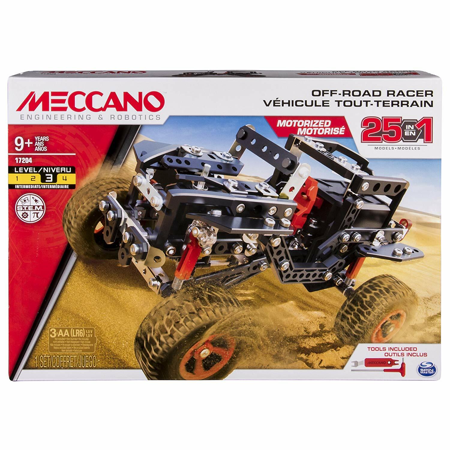 Meccano Off Road Rally Jeep 25 Model Building Set