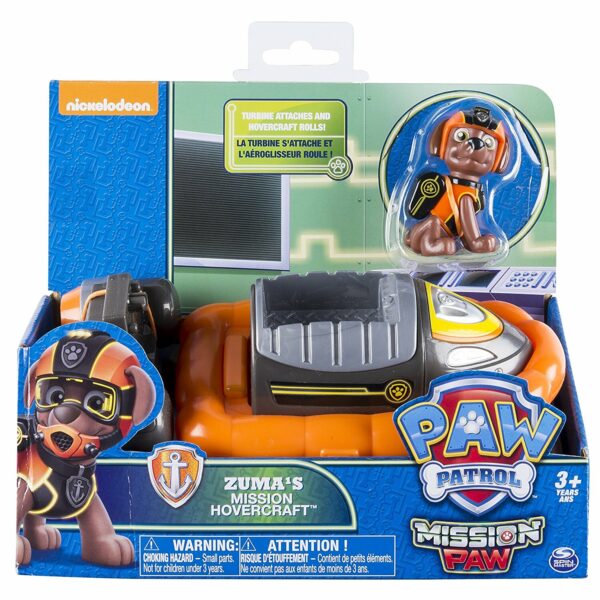 Paw Patrol Vehicle with Pup ZUMA's MISSION Hovercraft