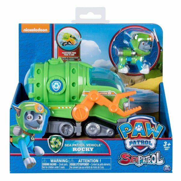 Paw Patrol Sea Patrol Basic Vehicle + Action Figure  ROCKY