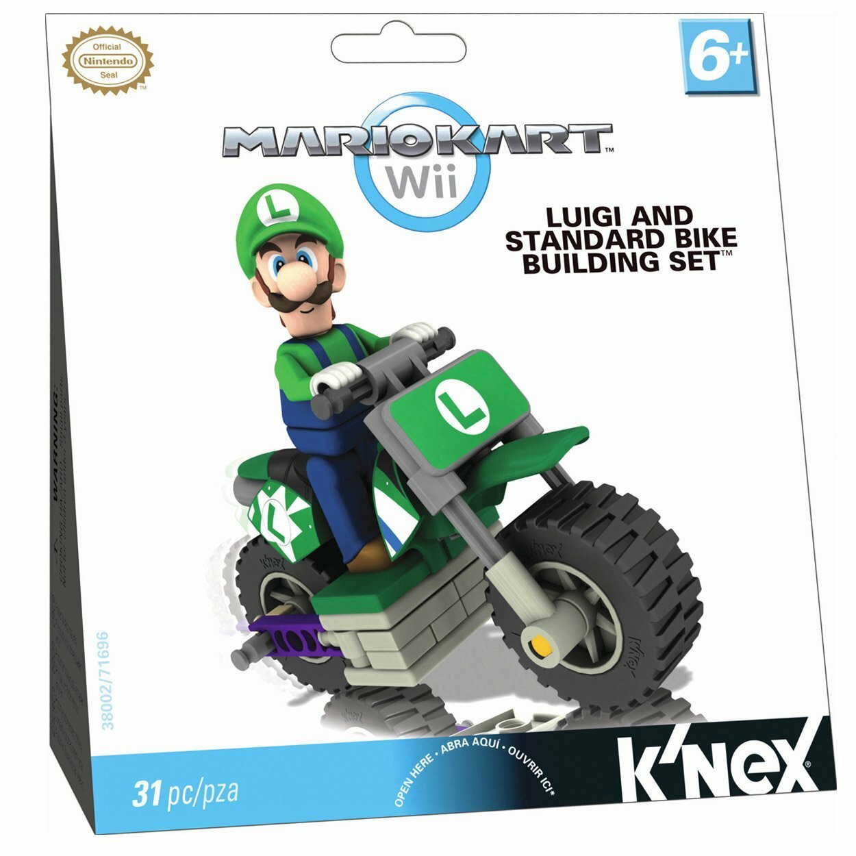 K'nex Mario Kart Bike set - LUIGI BIKE