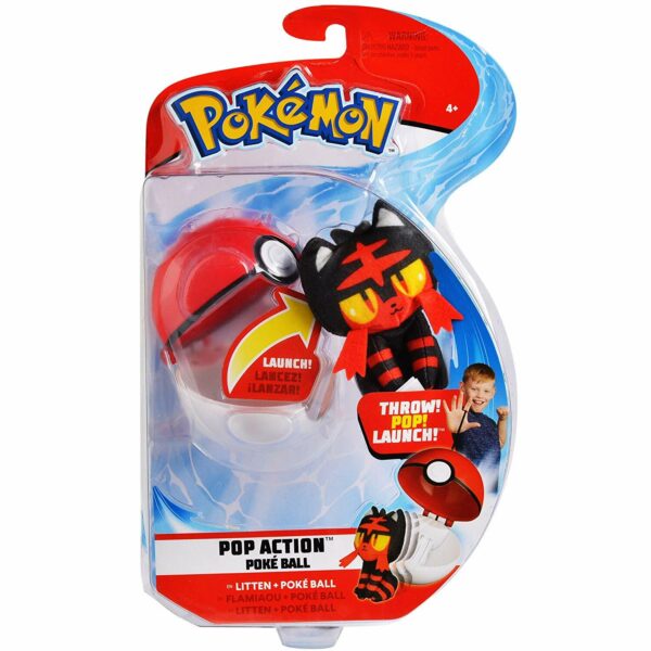 Pokemon Pop Action Poke Ball - LITTEN & Poke Ball