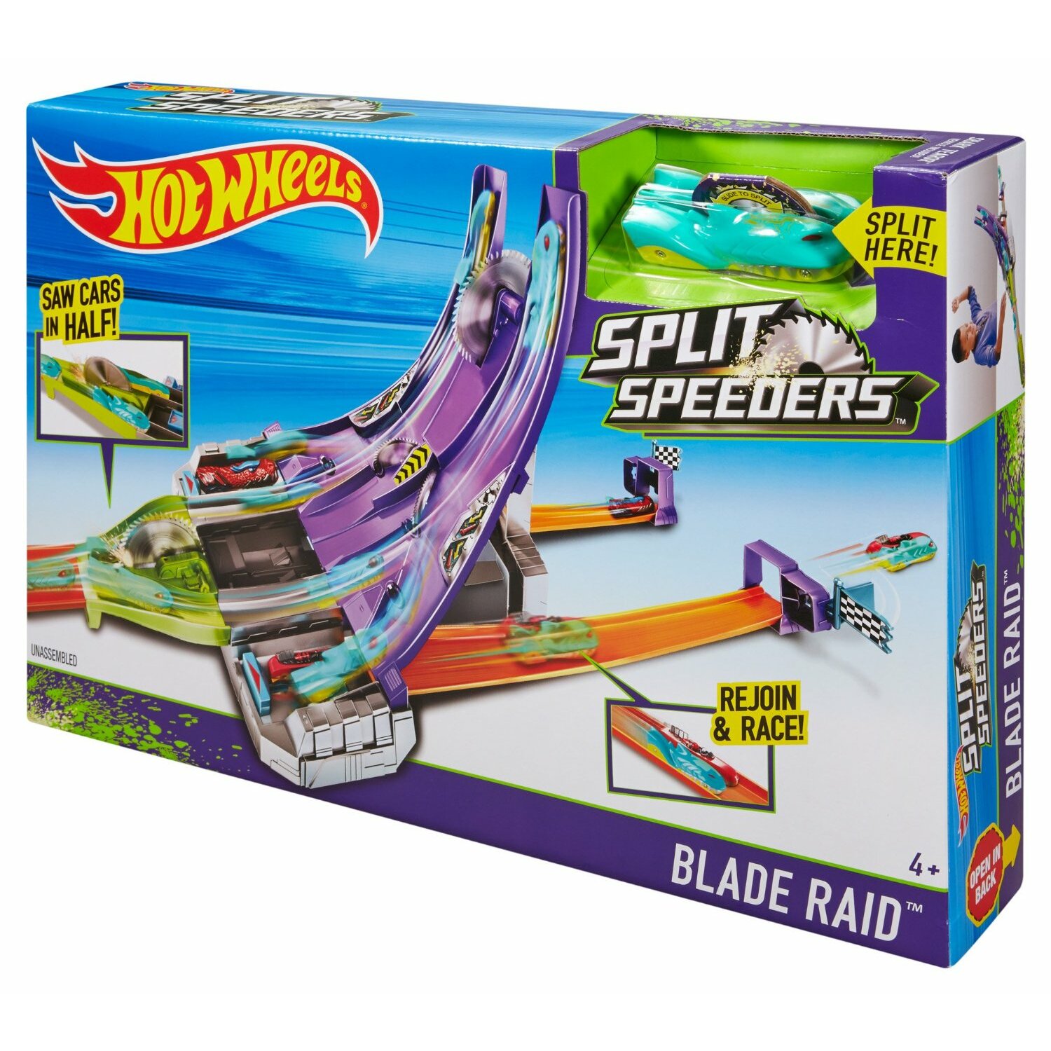 Hot Wheels Split Speeders Blade Raid Track Set