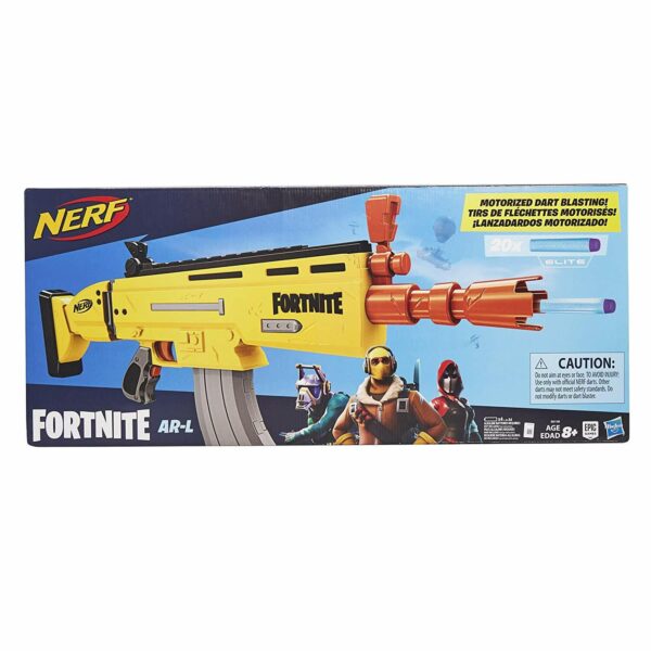 Nerf Fortnite AR-L Motorised Toy Blaster Incl 20 Elite darts