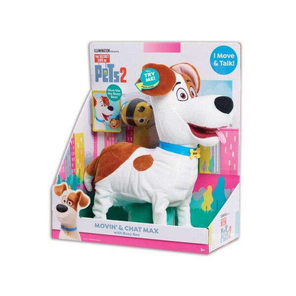 Secret Life of Pets 2 Feature Plush MOVING & CHAT MAX