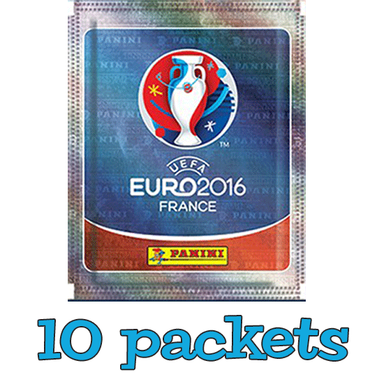 10x Panini Euro 2016 France Sticker collection packs