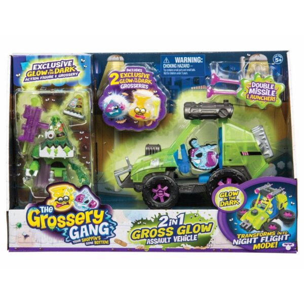 Grossery Gang 2 in 1 Gross Glow Assault Vehicle