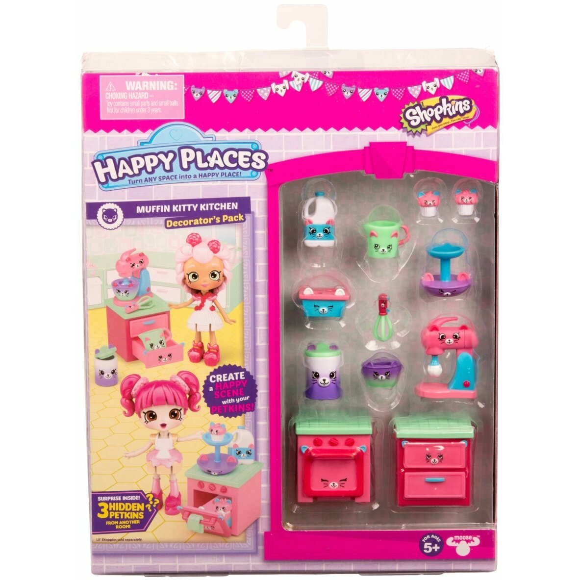 Shopkins Happy Places - Muffin Kitty Kitchen Decorator Pack