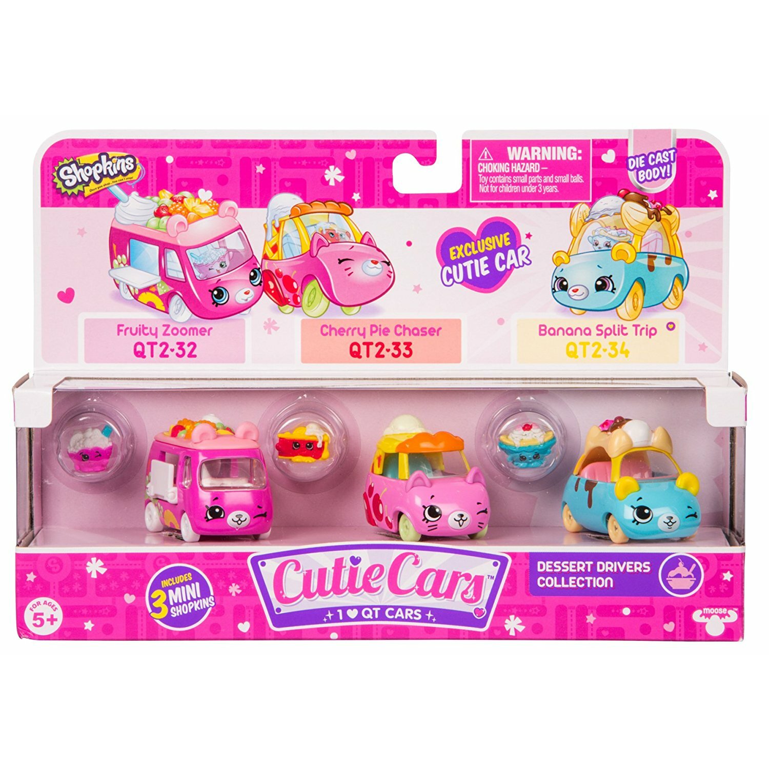Shopkins Cutie Cars 3pk - Dessert Drivers