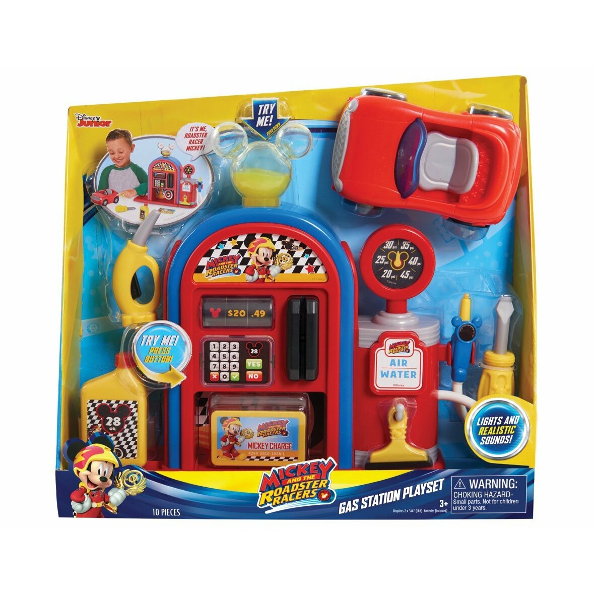 Mickey and the Roadster Racers Gas Station Playset