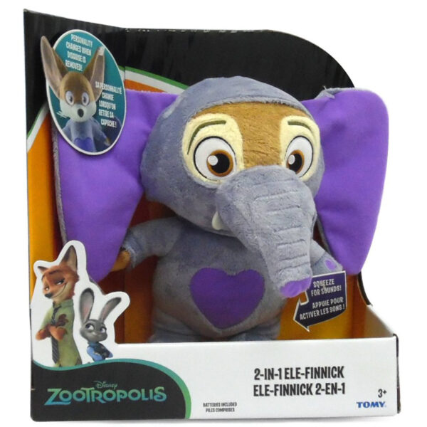 Tomy Zootropolis Deluxe Ele-Finnick Talking Soft Toy