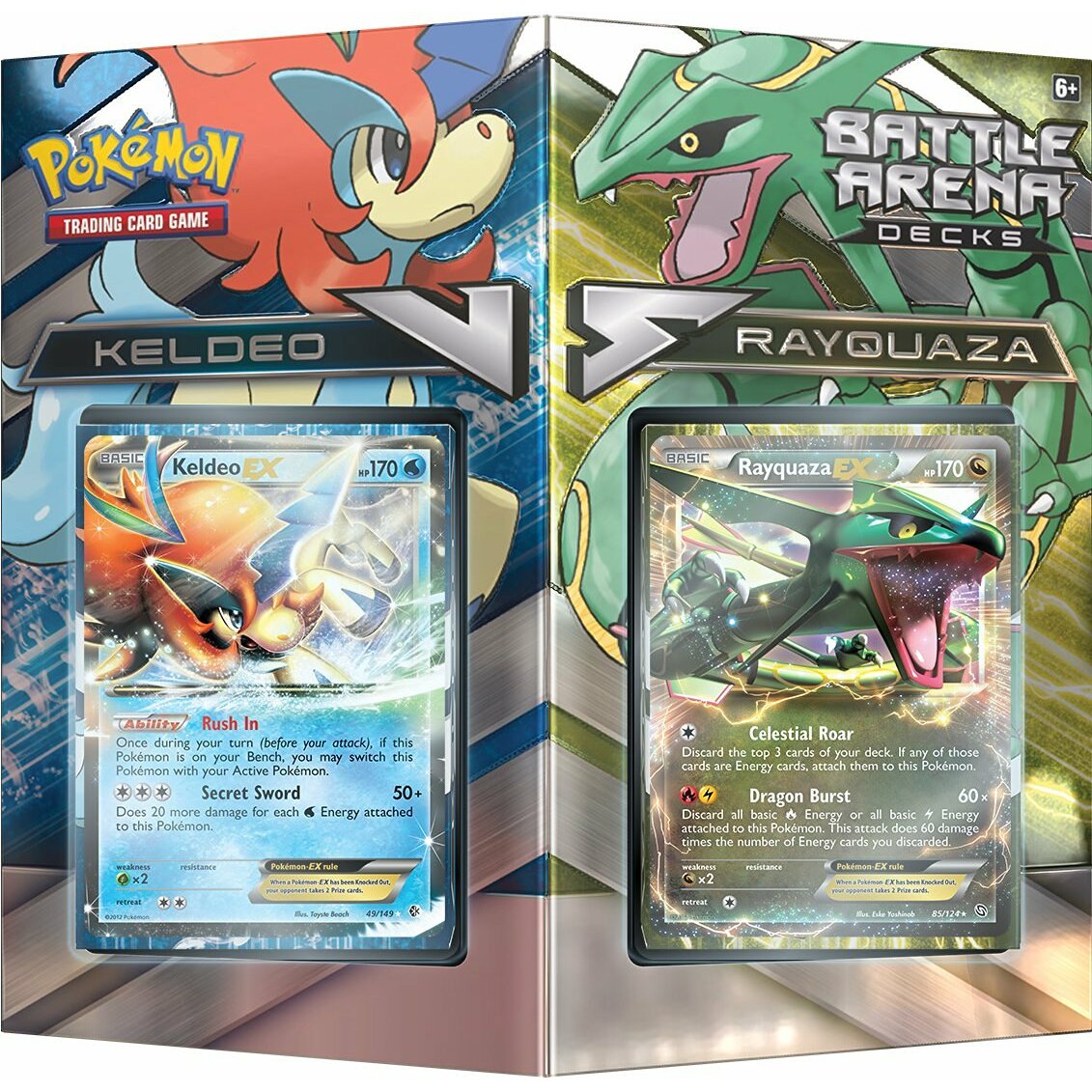 Pokemon Rayquaza vs Keldeo Battle Arena Deck