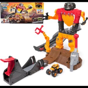 Monster Jam Smash & Bash SmashBot Playset with Launcher